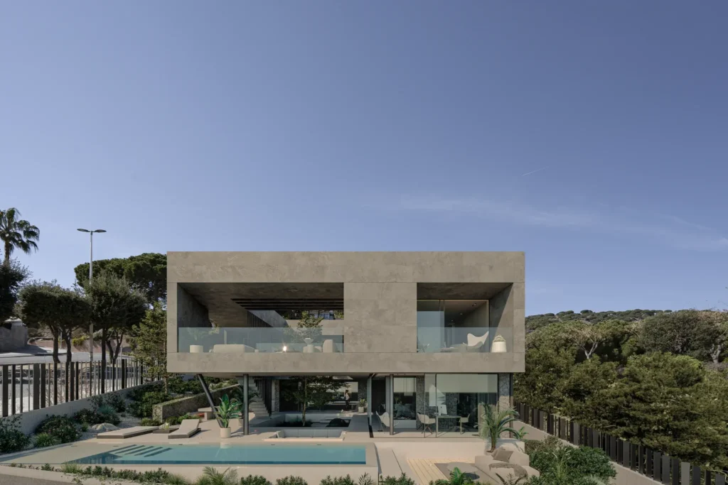 A sophisticated and modern home designed
