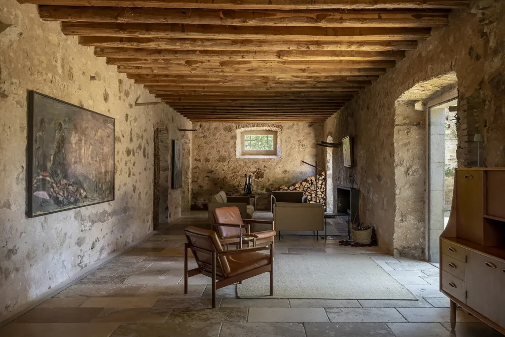 Within a rural setting