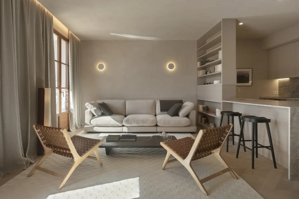 A sophisticated and bright home