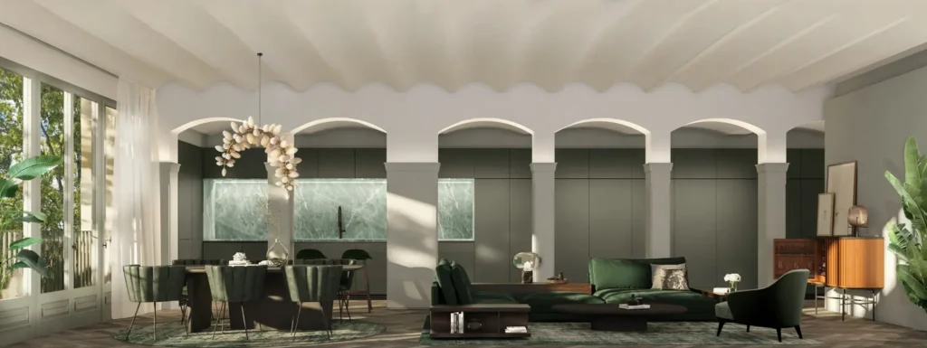 Heritage Details and Contemporary Living in One Open Space
