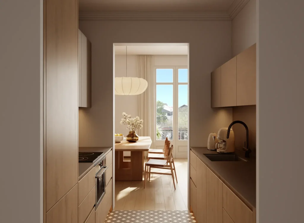 Open Living Spaces and Rooms with Character